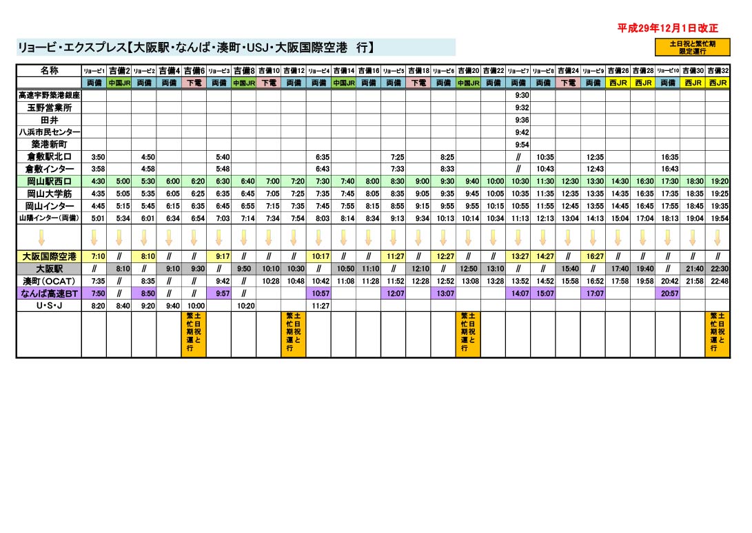 Osakatimetable 01 両備バス